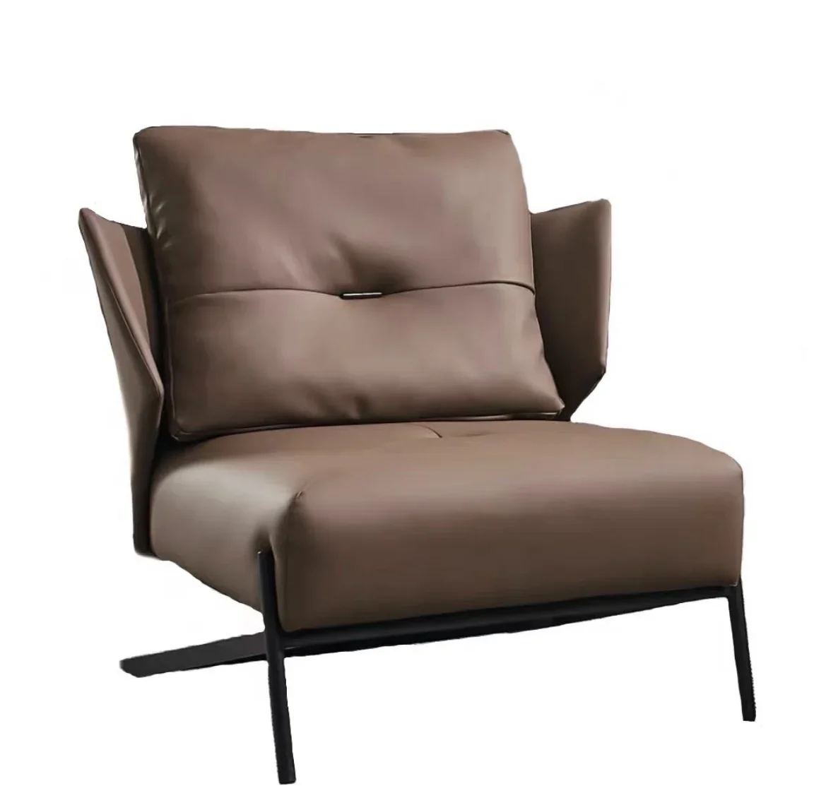 

zq1Modern Minimalist Italian Minimalist Single-Seat Sofa Chair Light Luxury Design Bedroom Living Room Nordic Armchair