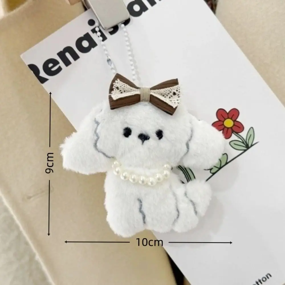 Nieuwe schattige teckel sleutelhanger cartoon anime hond wit kaki sleutelhanger mini rugzak hanger tas decoratie