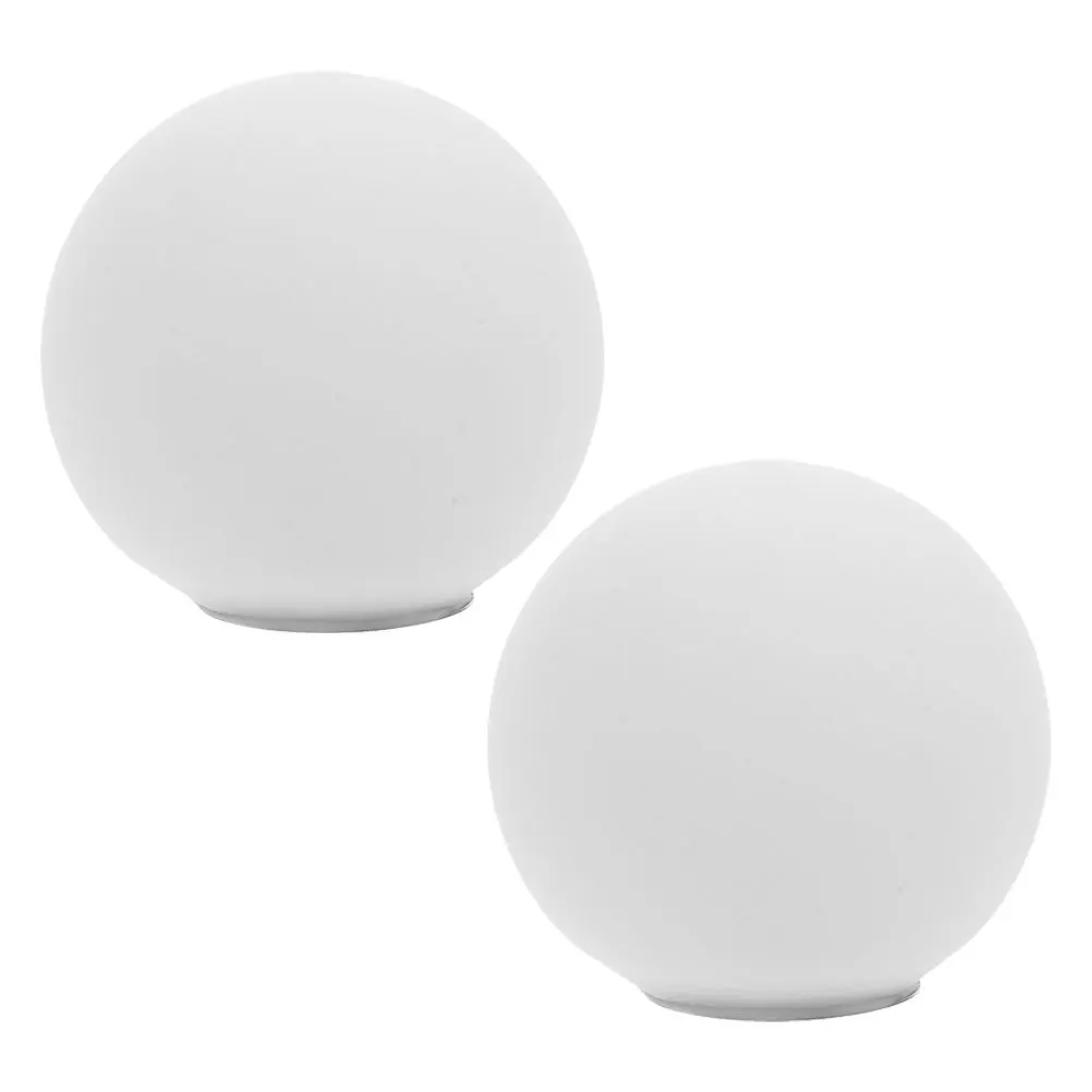2Pcs Round Lampshade Milky White 60Mm G9 Shatterproof Glass Shade for Living Room Modern Light Fixtures Replacement Globe