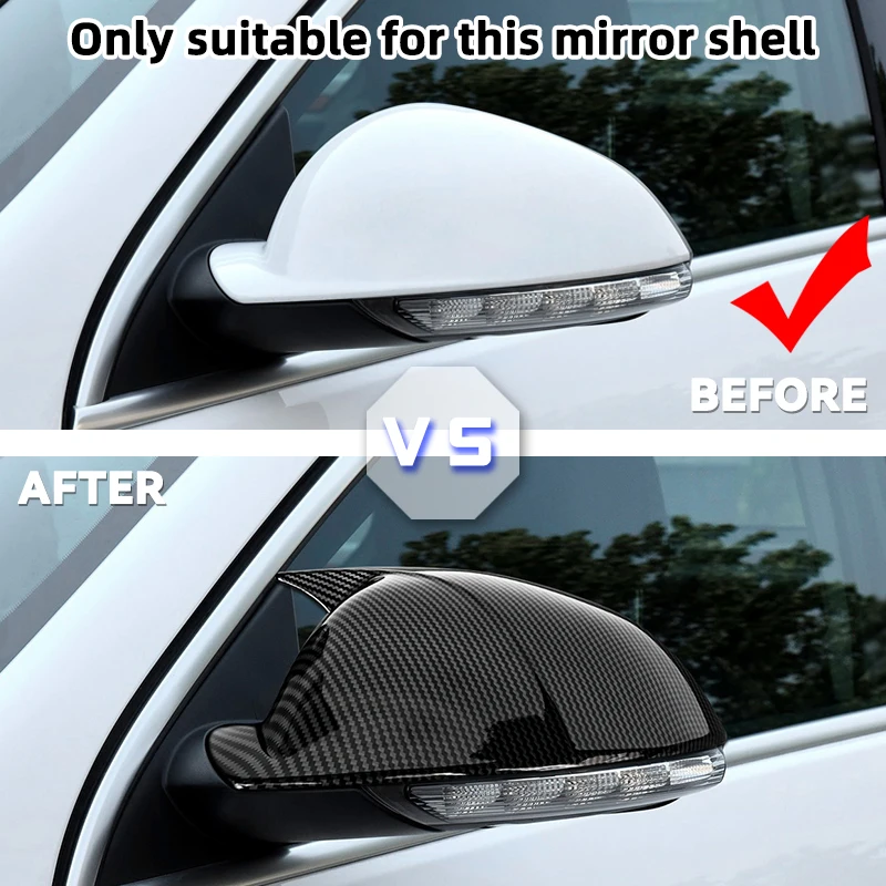 For Buick Regal Opel Insignia 2008-2016 Carbon Fiber Rearview Mirror Cover Side Mirror Housing Easy Installation