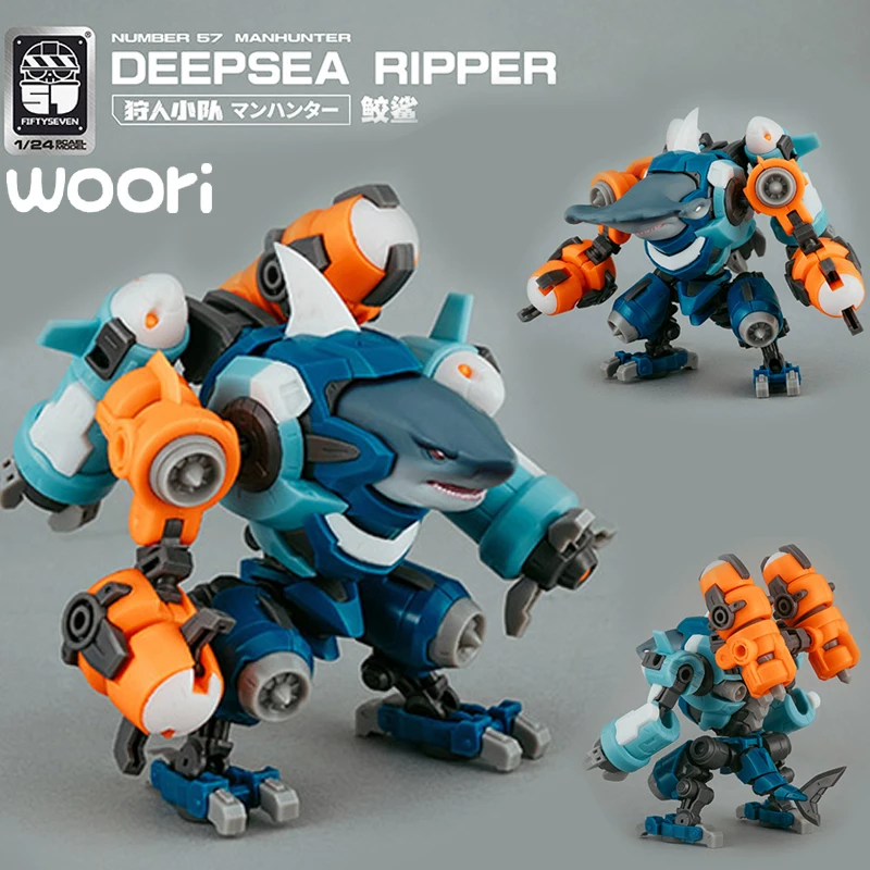 

FIFTYSEVEN NO.57 Deepsea Ripper Shark Sphyrnidae Armored Puppet Number-57 Manhunter 1/24 Scale Model Action FigureRobot Toys