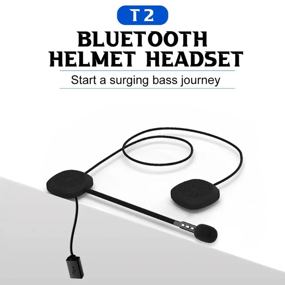 Draadloze Stereo Helm Headset Hoofdtelefoon Bluetooth 5.0 T2 Motorfiets Speaker Мотогарнитура Для Шлема