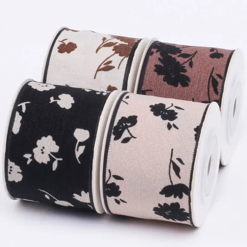 

Kewgarden 38 мм 1,5 "ленты с цветочным принтом «сделай сам», аксессуары для волос с бантом, одежда, шляпа с цветком, украшение, лента ручной работы, поделки, 10 ярдов