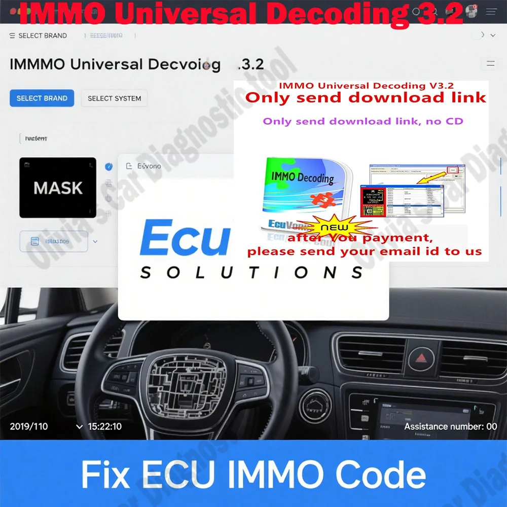

IMMO Universal Decoding 3.2 obd2 scanner Car diagnostic Car accessories software with free keygen EcuVonix 3.2 Unlimited Crack