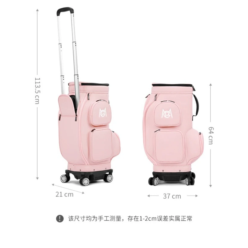 PGM Golf Bag Women's Airline Boarding Bag Universal Silent Four-wheel Women's Aircraft Clothing Lightweight Carry-on Travel Bag