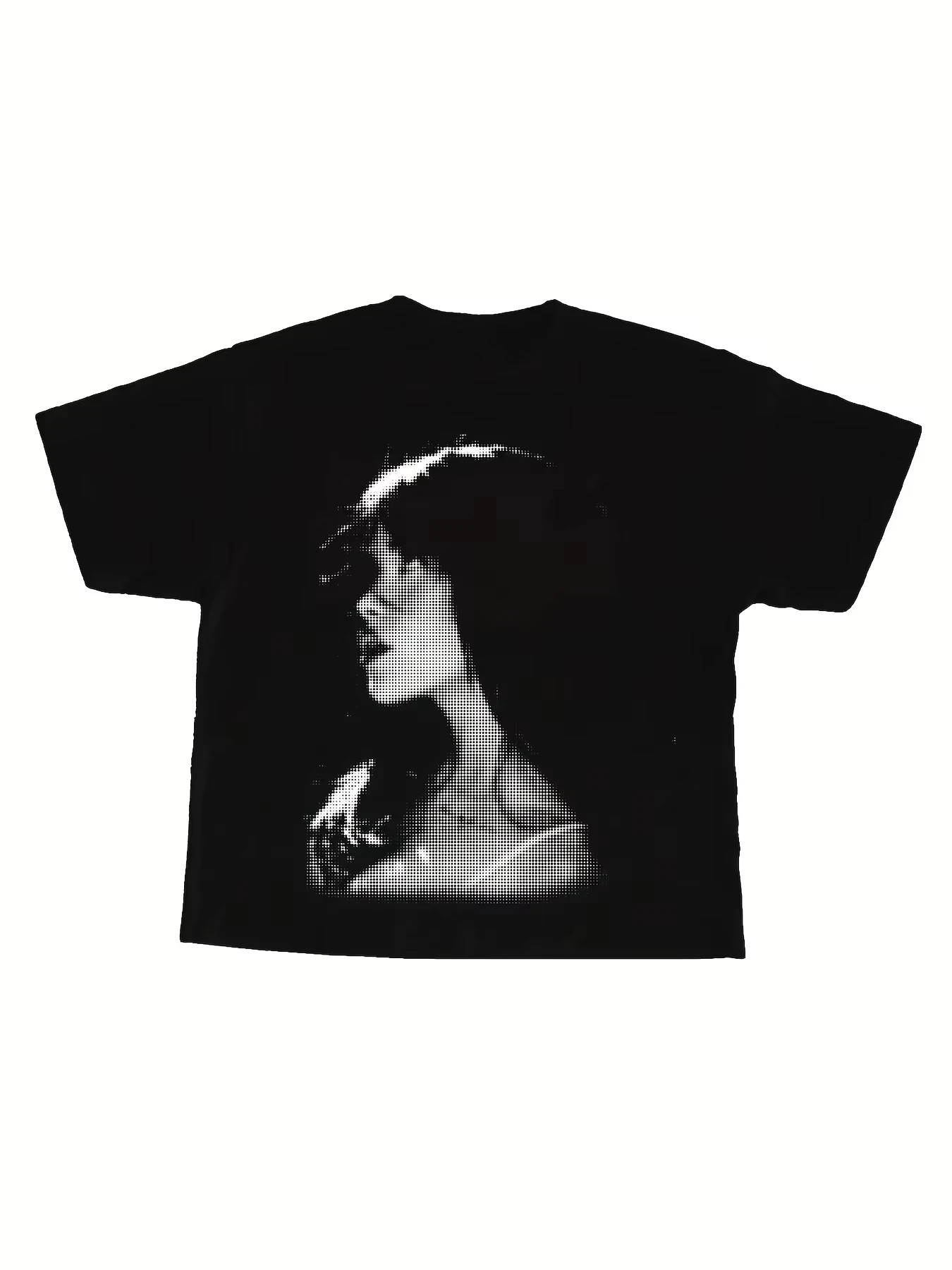 2026 Neues Nessa Barrett Portrait T-Shirt, Kurzarm-Shirt mit Signatur-Gesichtsdruck, Baumwolle, Ganzjahres-Coup – Detail 2