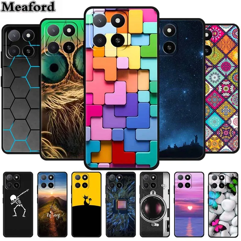 For ZTE Blade A35 A55 Case Luxury TPU Soft Silicone Back Cover Phone Cases for ZTE Z2453 Protective Lovely Bumper Colorful Coque