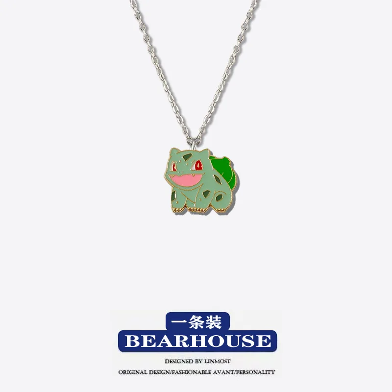 Pokemon Necklace Gift Fashion Versatile Light Luxury Anime Pikachu Necklaces Student Friends Couple Chains Jewelry Birthday Gift