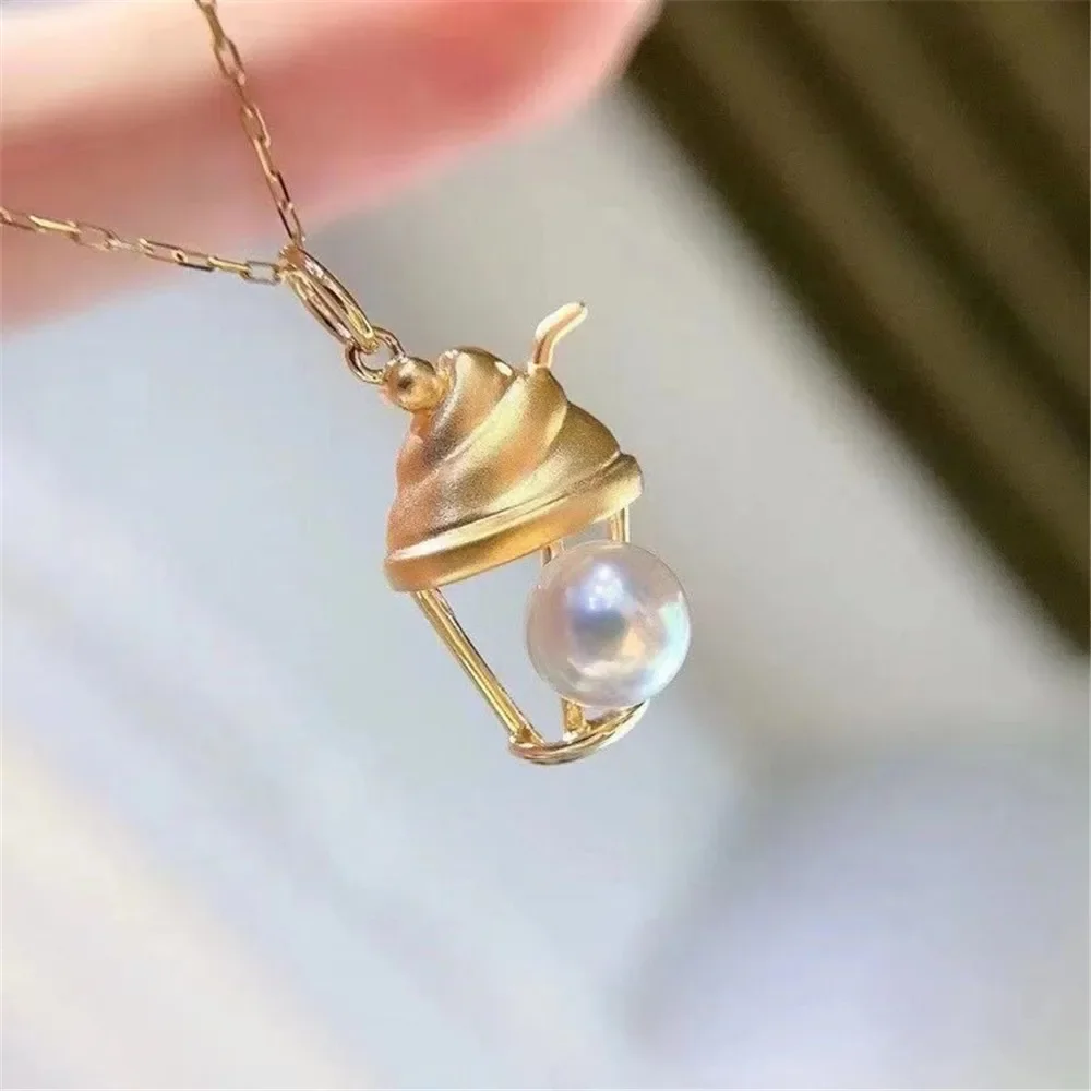 

Gold-Plated Half Hole Eye Pins Beads End Caps Top Drilled Pendant Bails Connector DIY Jewelry Accessories No Pearl No Chain P030