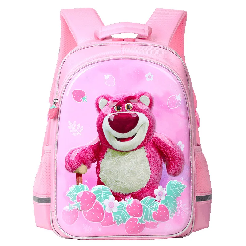 Disney New Losto School Bags For Girls Grade 1-3 Primary Student Shoulder Orthopedic Backpack Large Capacity Kids Gifts Mochilas