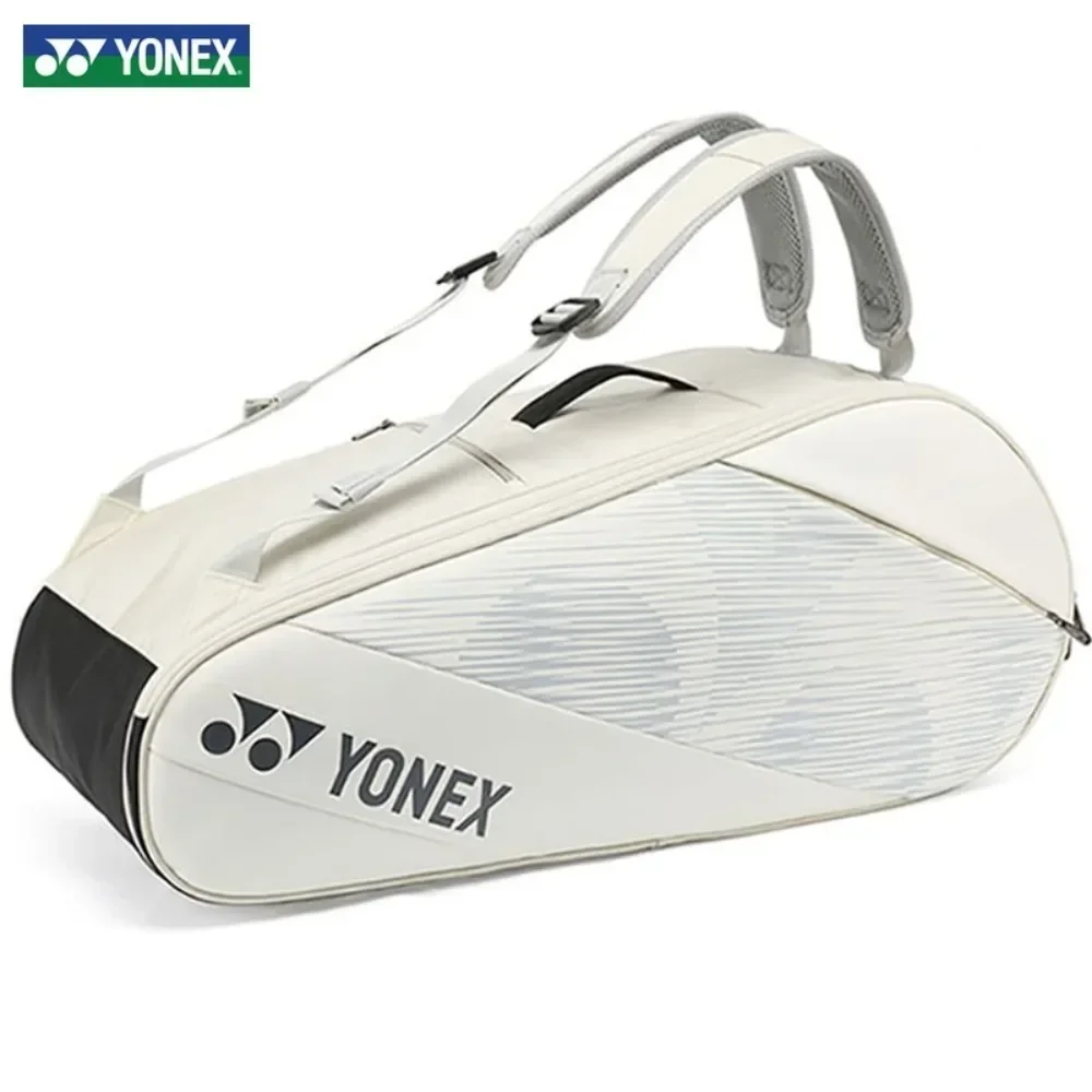 

YONEX Genuine Badminton Bag PU Tennis Racket Bag Hold 8 Rackets Large-capacity Backpacks for Professional Competition Training