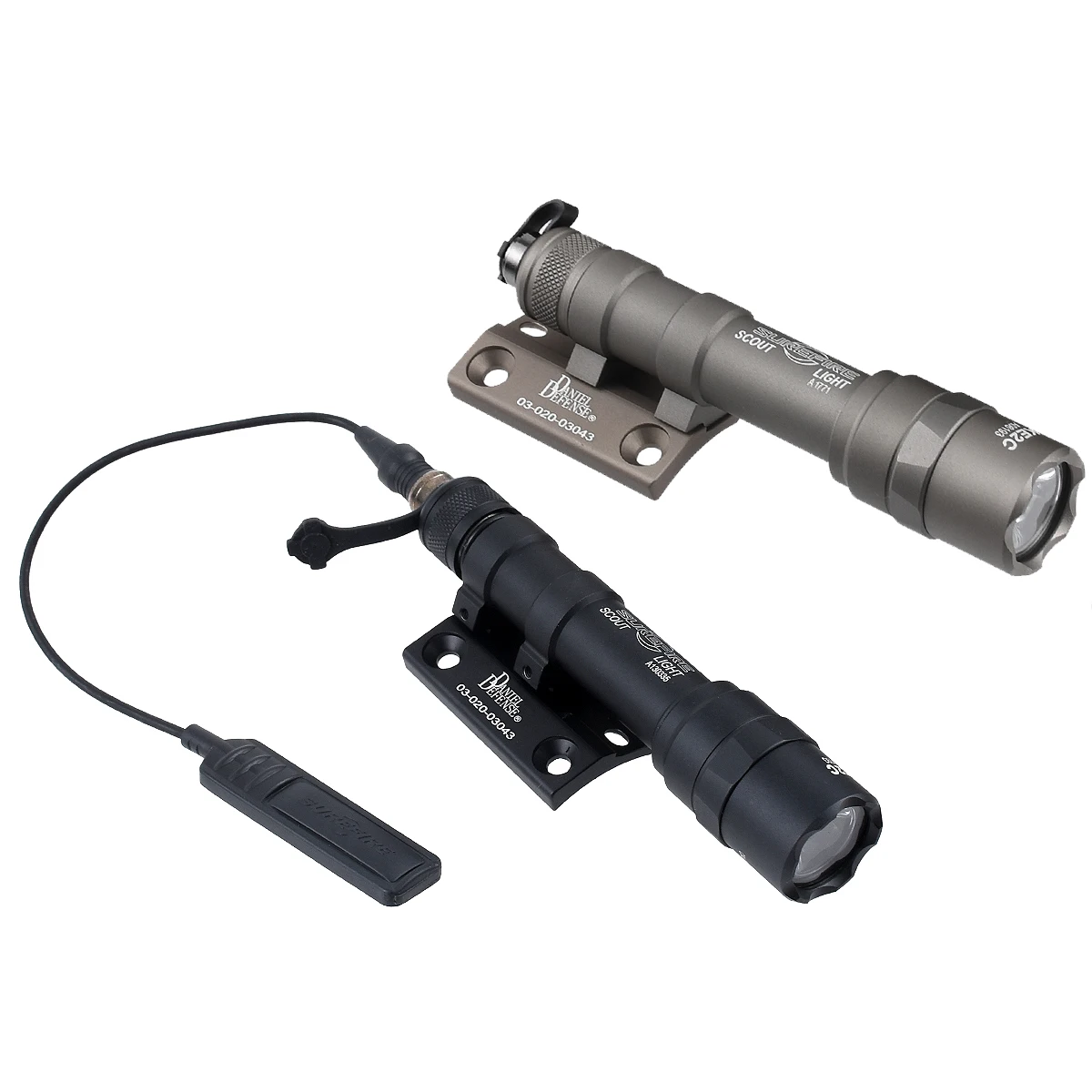 Tactical SureFire M300B M600C DD Flashlight Side Mount ML-oK Rail DD CNC Key-mod SF M300 M600 Light Base Mount High Quality