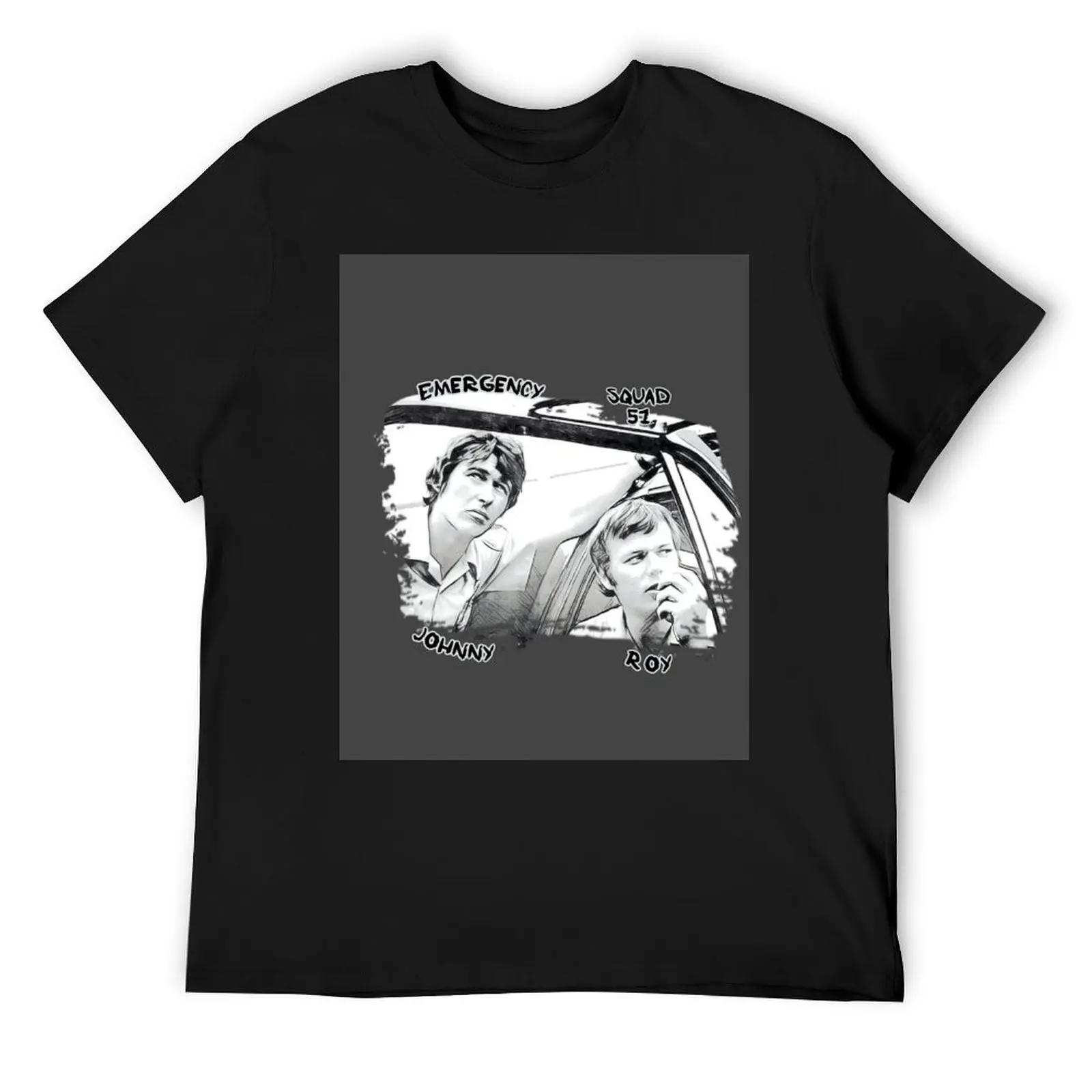 Emergency TV Show Roy and Johnny T-Shirt hippie clothes graphic t shirts men graphic t shirts