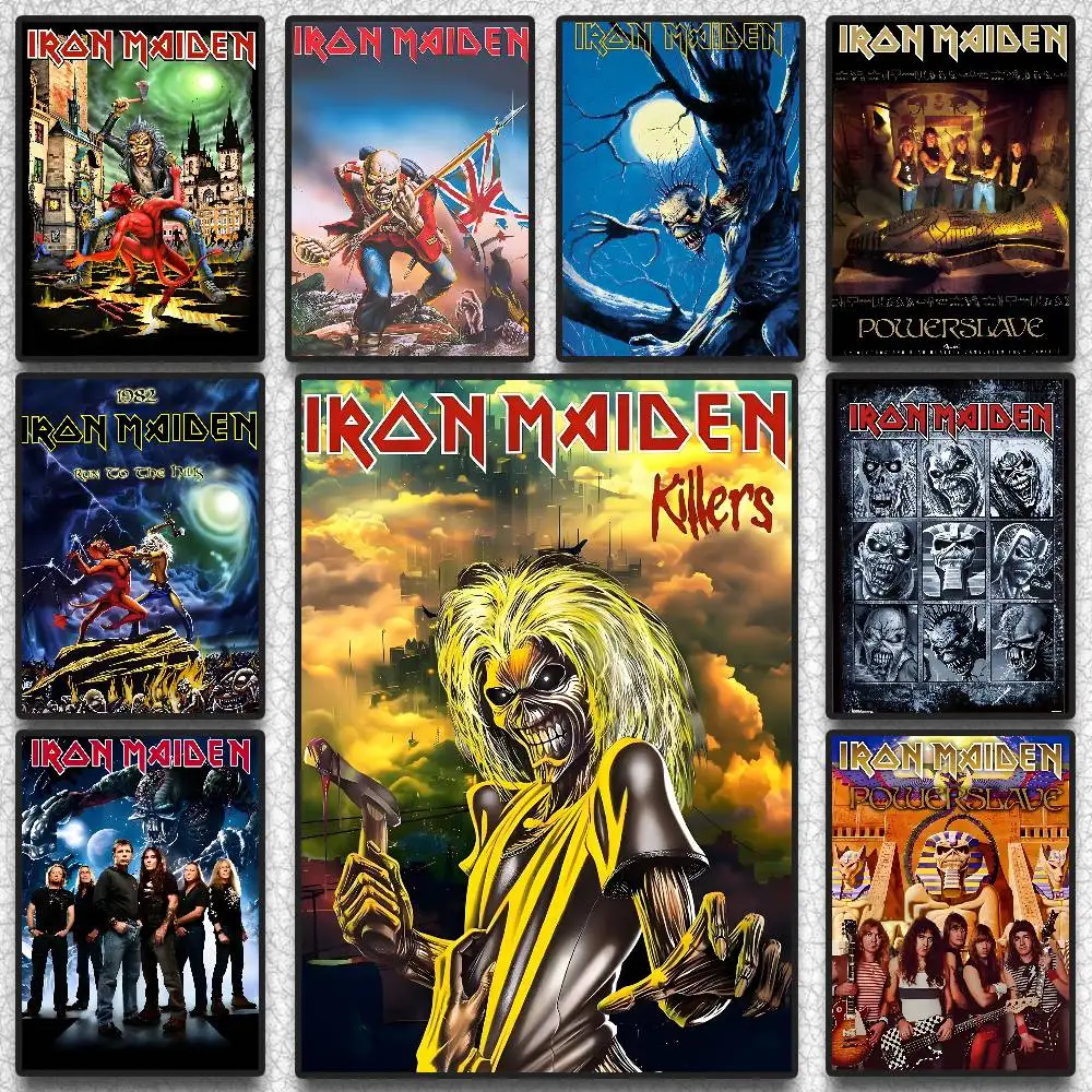 Band L-Lron M-Maiden Poster HD art muro appiccicoso impermeabile casa soggiorno camera da letto bar decorazione estetica