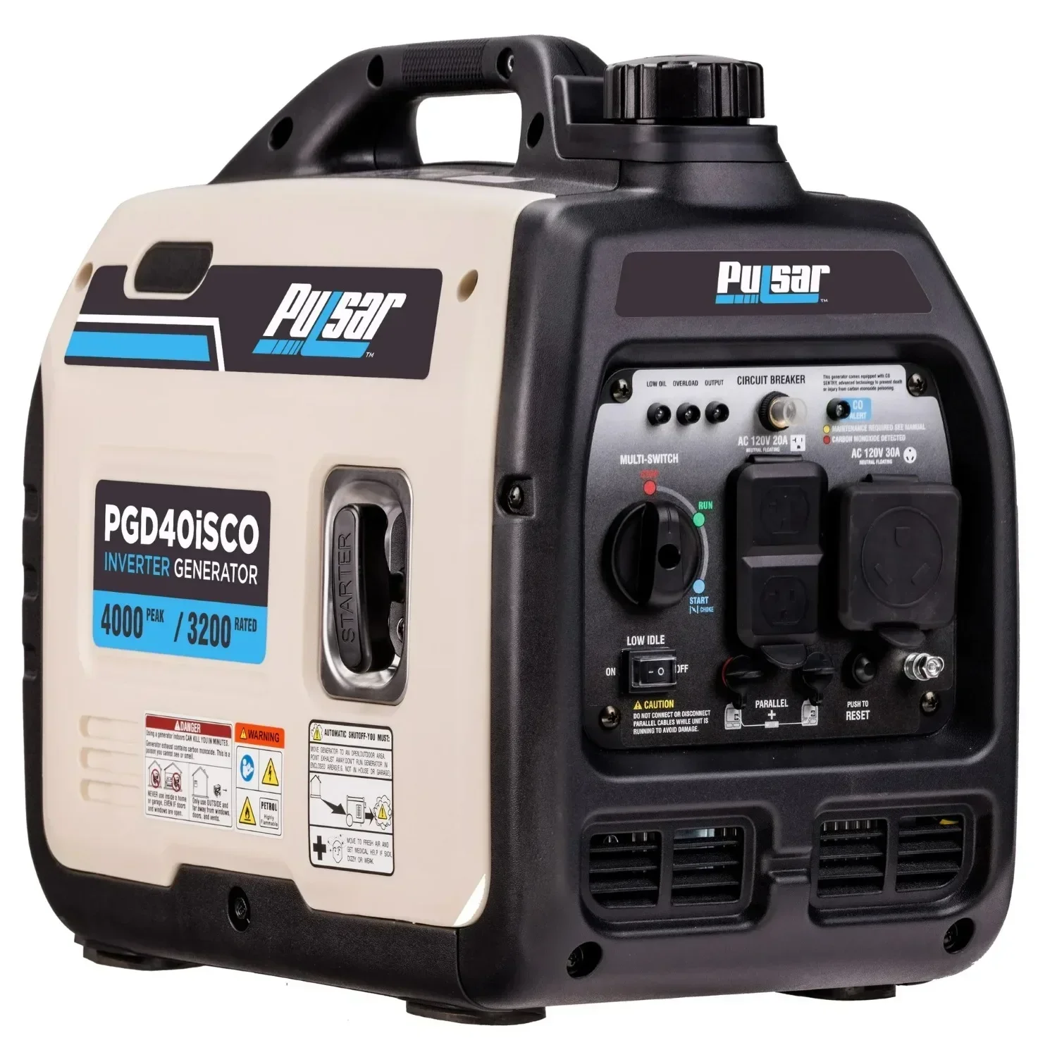 

PGD40ISCO Ultra Light Quiet 4000W Portable Gas Inverter Generator