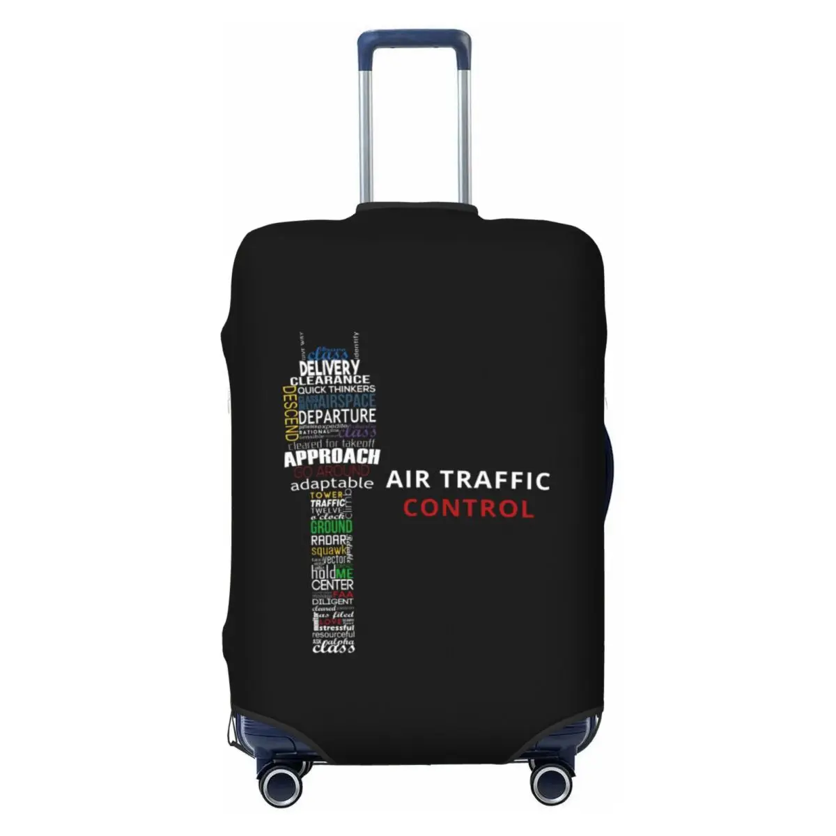 

Чехол для багажа авиационного контроллера, эластичный защитный чехол для чемодана пилота, подходит для чемоданов 18-32 дюймов
