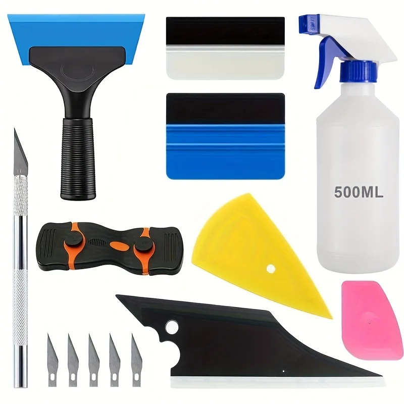 1 set Car Window Tint Application Tools Kit Glass Protective Film Installing Tool Car Window Film Squeegee Auto Vinyl Wrap