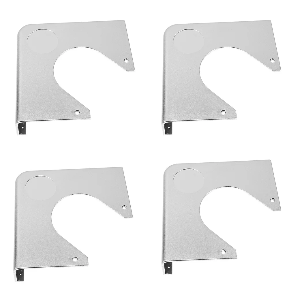 

4 Pcs Billiards Liners Replacement Pool Table Chrome Corners Plate Accessories For