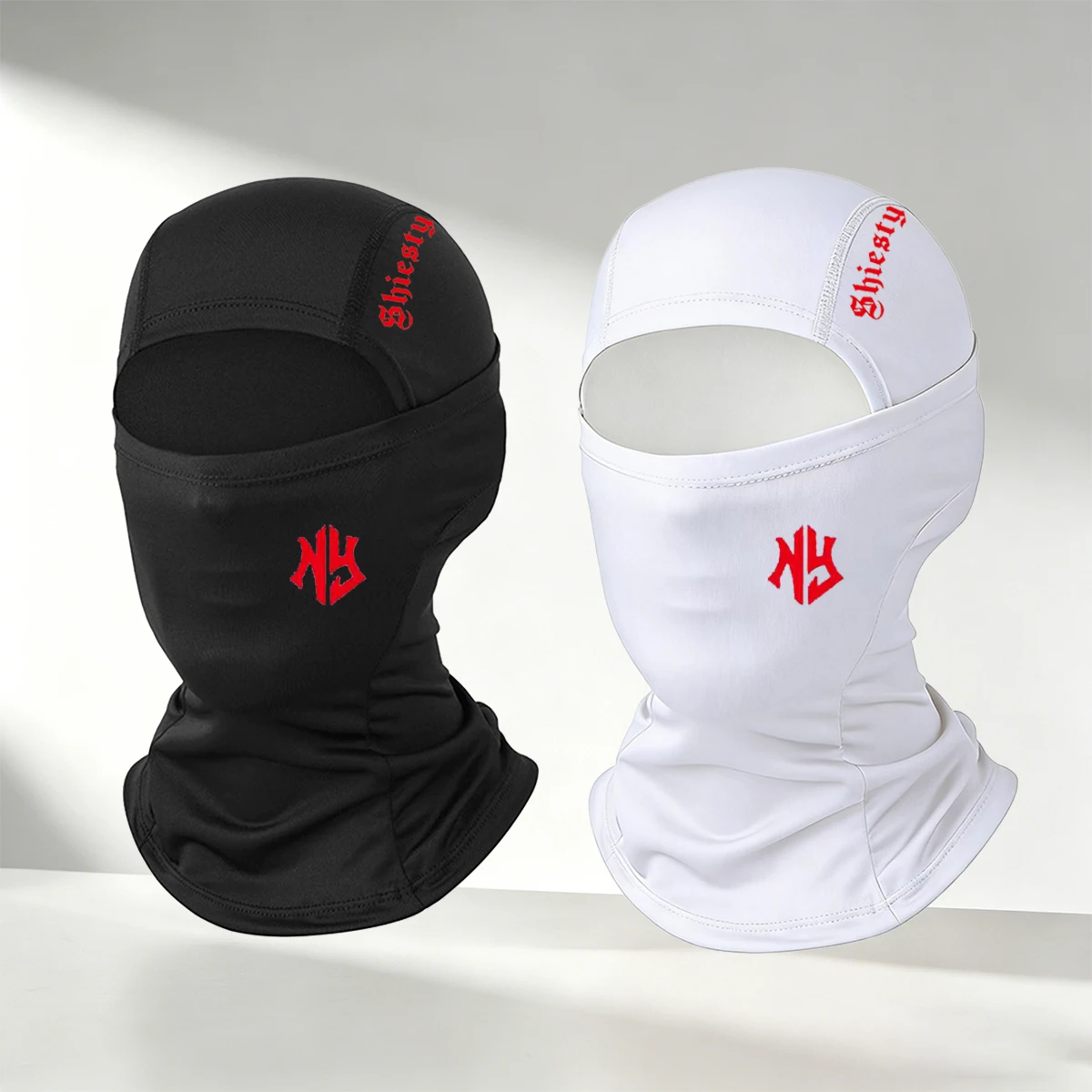 [SHIESTY Balaclava Hat] - Breathable Ice Silk And Grimace Print Design, Suitable For Outdoor Sports, Headgear, Ski Masks,Hood