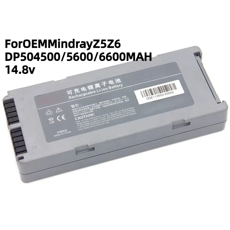 For OEM Mindray Z5 Z6 DP50 4500/5600/6600MAH 14.8v Defibrillator Battery