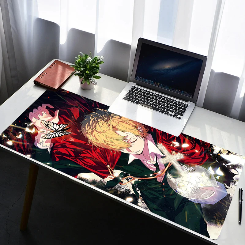 

Mouse Pad Accessories Non Slip Rubber Mousepad Laptop Gamer Keyboard Pad Office Computer Gaming Desk One Piece Sanji Mouse Mat