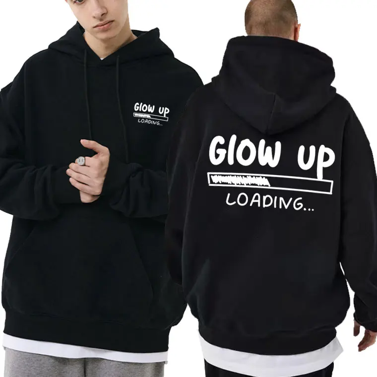 

Glow Up Loading Hoodie Weight Lifing Inspirational Gym Pump Cover Sweatshirt Men Women Fitness Fun Workout Bodybuilding Hoodies