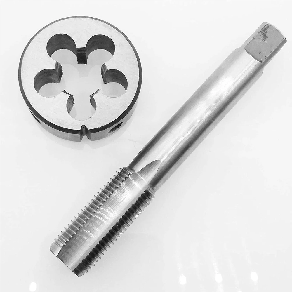 HUAZHICHUN 1PC 15/16-20UN Tap + 1PC 15/16-20UN Die,  HSS Tap and Die Set Right Hand Tap