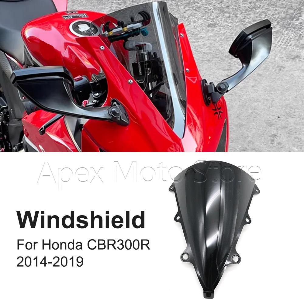 

For Honda CBR300R CBR 300 R 2014 2015 2016 2017 2018 2019 Motorcycle Accessories Windshield Windscreen Wind Screen Deflectors