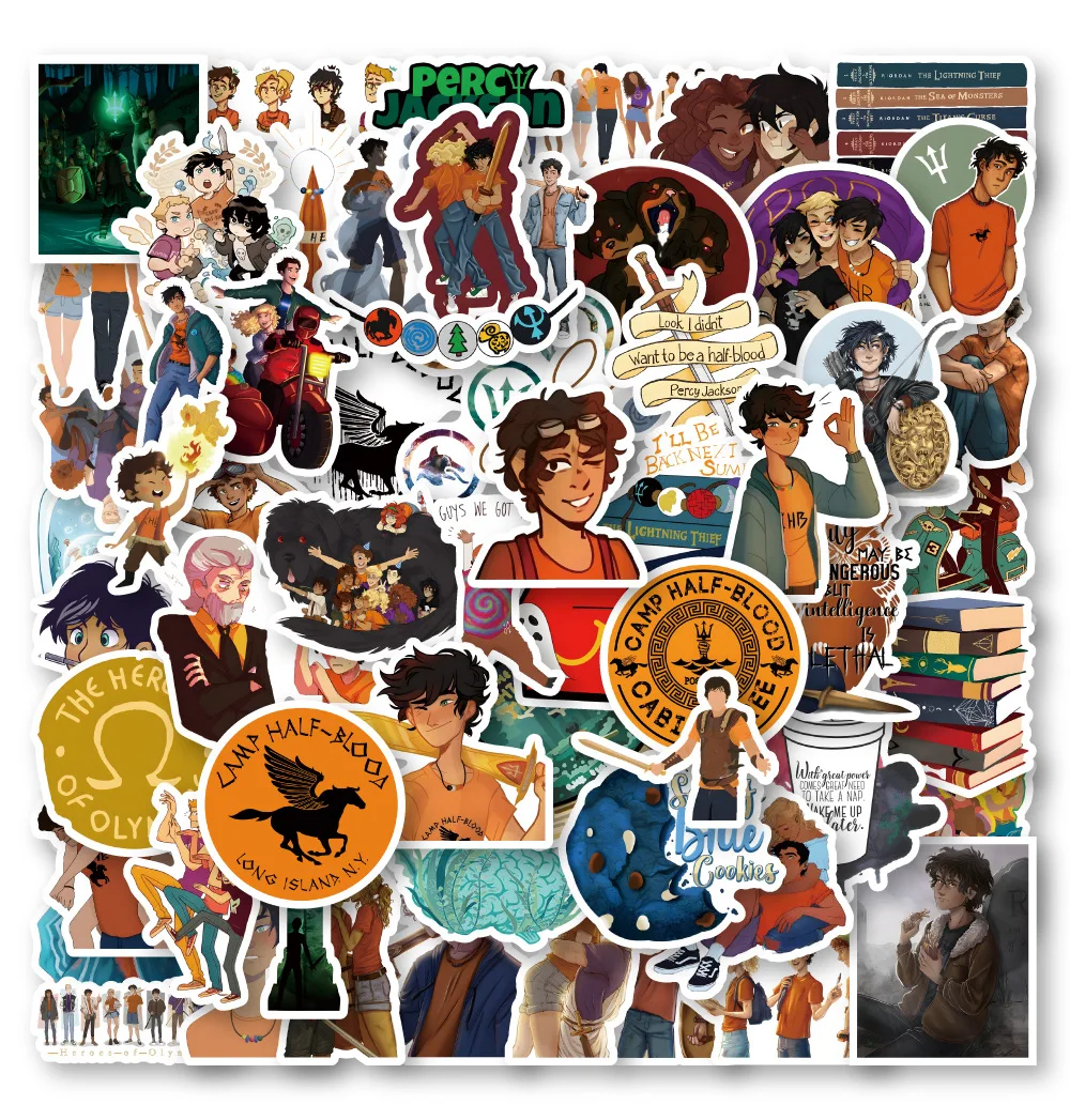 10/30/60PCS Cool Movie Percy Jackson Cartoon Stickers DIY Decoration Suitcase Notebook Phone Stationery Car Sticker Decals Gift