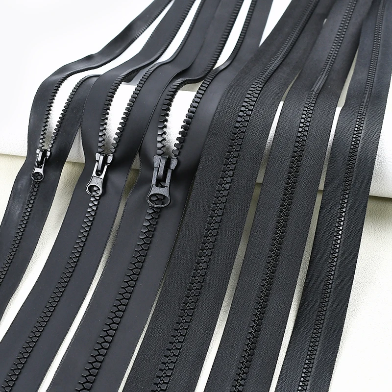 

1-5M 5# 8# Waterproof Resin Zippers+Zipper Sliders Outdoors Tent Closures Zip By Meters Bag Jacket Zips Cursor for Sewing Repair