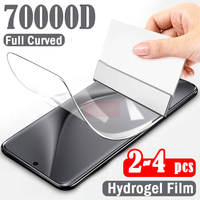 2-4Pcs Curved Hydrogel Film for Huawei Pura 70 Pro Plus Screen Protector for Huawei Pura 70 Ultra Mate X5 X3 Unlock Soft Film
