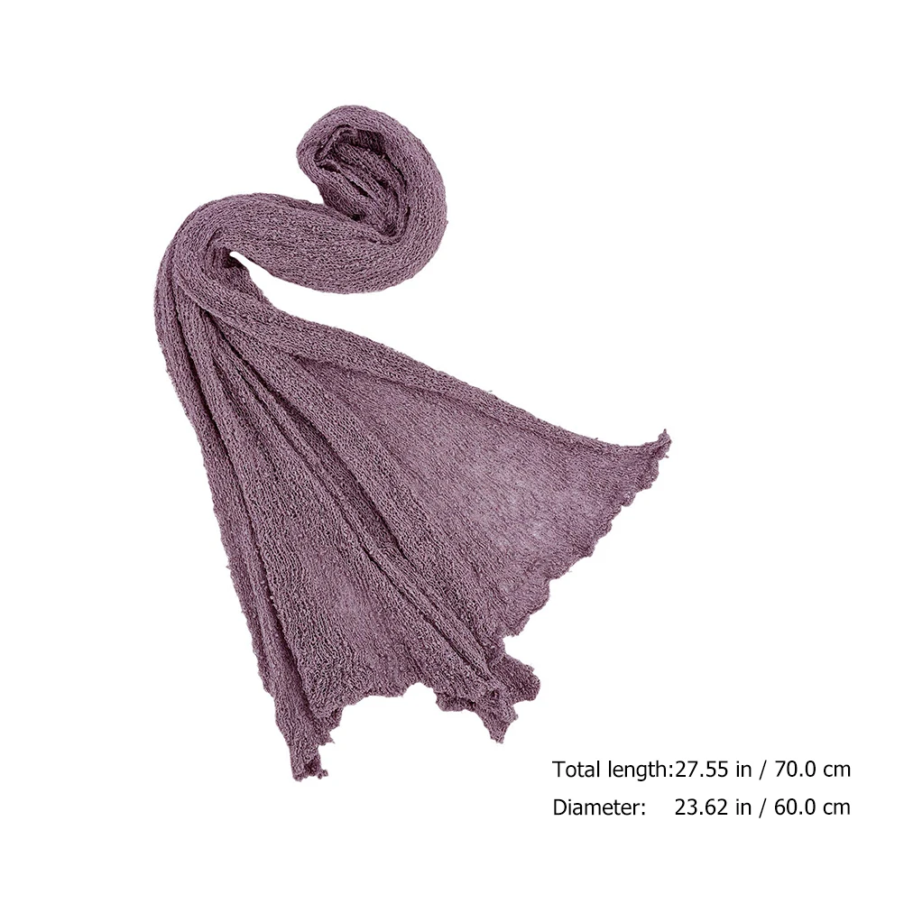 3 ชิ้นชุดการถ่ายภาพเด็กผ้าห่มทารกแรกเกิด Photo Prop สีม่วงทารกผ้าห่มสบายสําหรับผิวเด็กสตูดิโอใช้