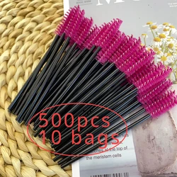 500pcs Eyelashes Brush Comb Eye Lashes Extension Mascara Wands Makeup Professional Makeup Beauty Tool