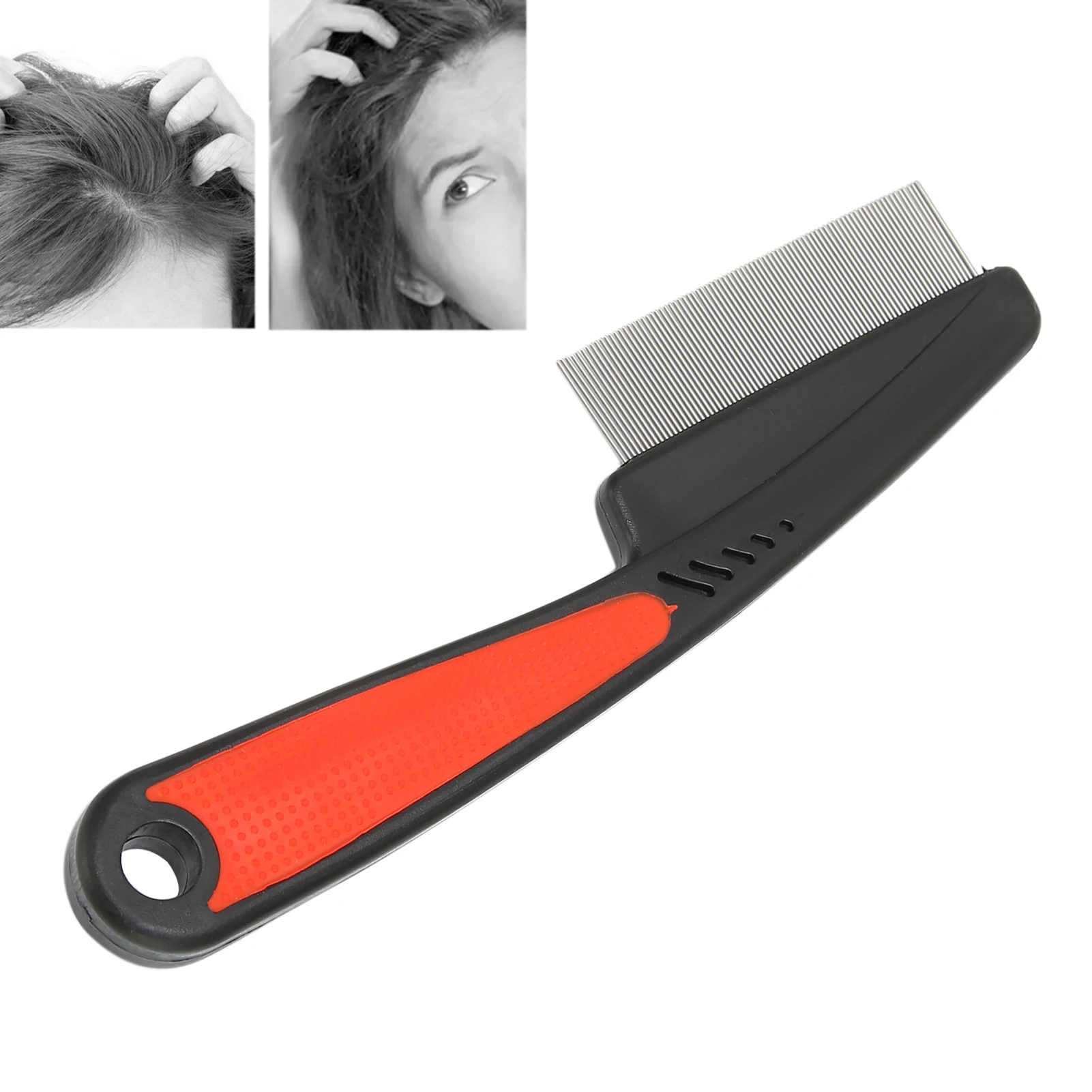 Head Lice Comb Professional Lice Comb Stainless Steel Fine Tooth Comb Lice Comb Professional Head Lice Nit Removal Hair Comb