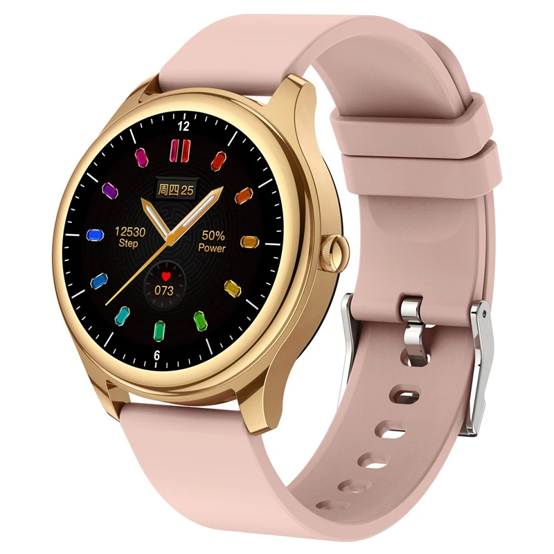 

NEW-Smart Watch Full Press Screen Round IPS TFT Screen Fitness Tracker Watch Smart Watch For Men Women