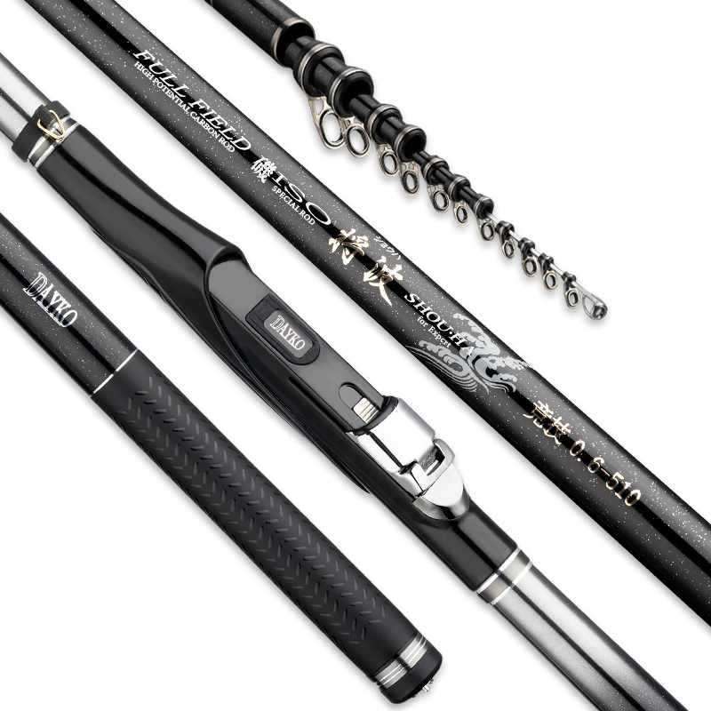 Zhaori-Japan Rock Fishing Rod, Full Oblique Titanium Guide Ring, ISO Carbon, Ultra Light, Ultra Hard Sea Fishing Rod