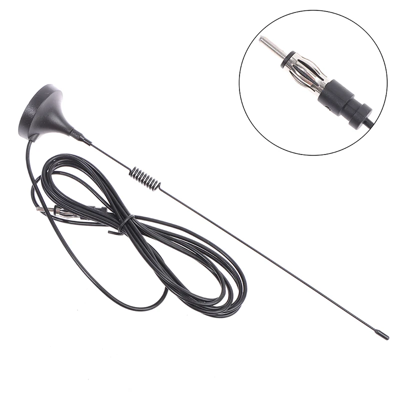 Car Signal Booster Antenna Auto Stereo Radio FM/AM Signal Aerial Magnetic Base