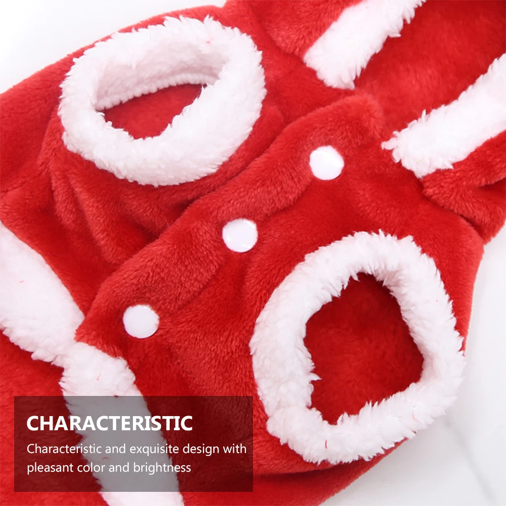 

Christmas Clothes Headdress Dog Costumes Puppy Outfits Small Cute Holiday Pet Clothing