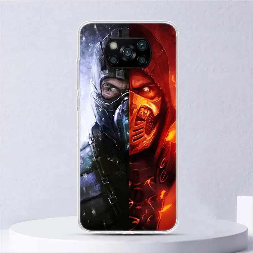 Mortal Kombat Soft Case For Xiaomi Poco X6 X5 X4 X3 Nfc F6 F5 Pro Phone Cover F4 Gt F3 F2 F1 M5S M4 M3 M5 Funda Coque X3 NFC X4 