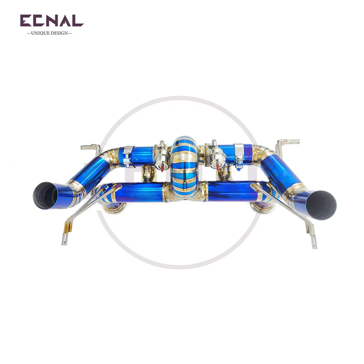 

Выхлоп Ecnal для Lamborghini EVO STO V10 5,2 л 2018-2023, высокопроизводительная выхлопная труба с клапаном в стиле GINTANI, задняя часть оси