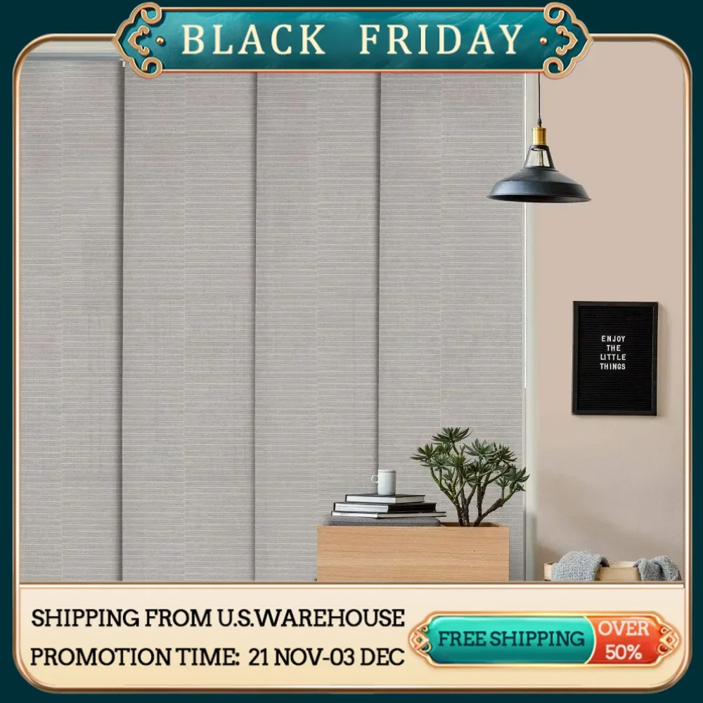 Adjustable Sliding Vertical Panel Track Blinds 45.8