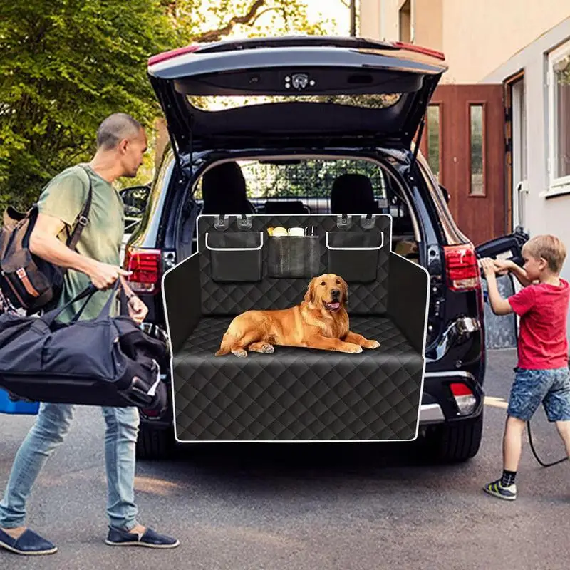 

Cargo Liner For Pet Cargo Liner Trunk Mat Waterproof Dog Cargo Cover Oxford Cloth Trunk Liner Cargo Mat For Cars SUVs & Trucks