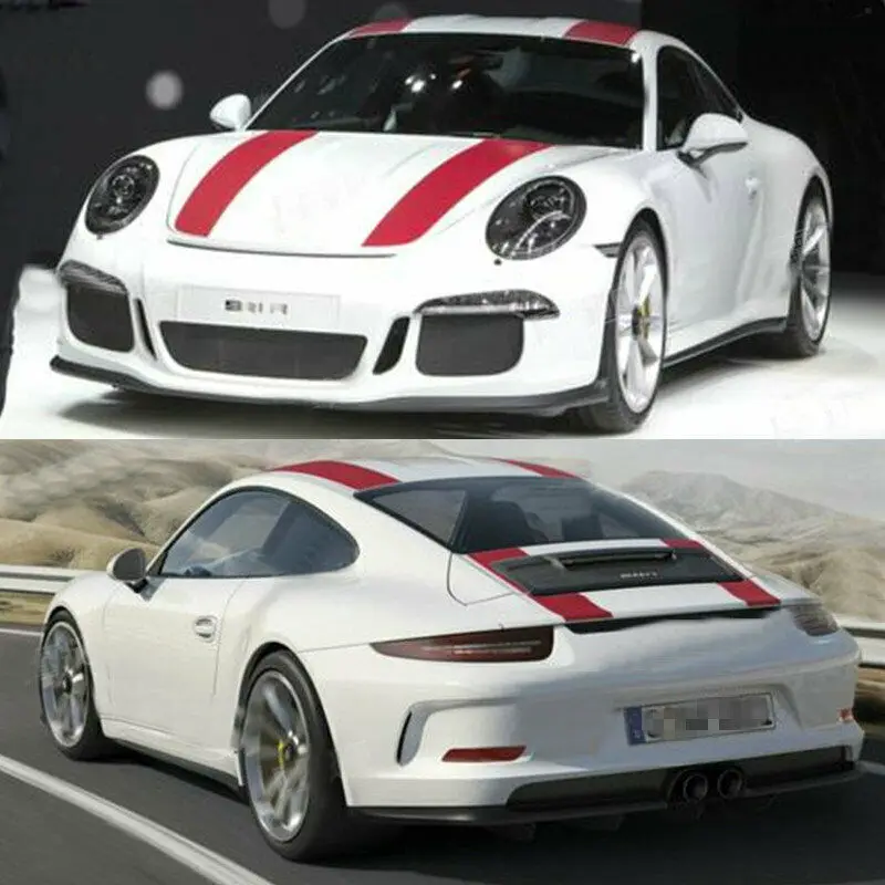 Graphics Decal Racing Stripe Kit For 911R Bonnet Roof Rear Vinyl Sticker