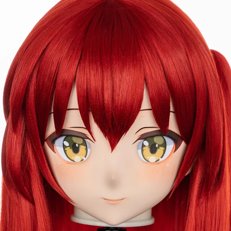 

(MEO079) Customize Handmade Full Head Lockable Crossdress Male to Female Japanese Cartoon Anime Game Character Kigurumi Mask