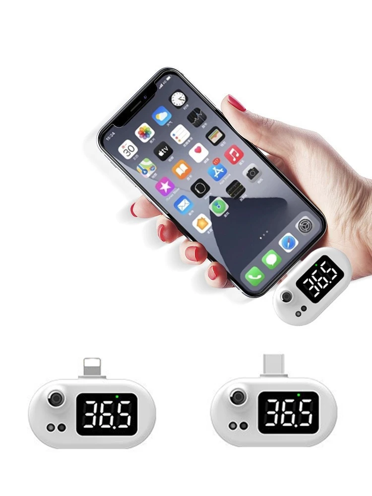 Il piรน recente dispositivo USB Termometro digitale Mini termometro per telefono cellulare esterno Misuratore di temperatura portatile senza contatto