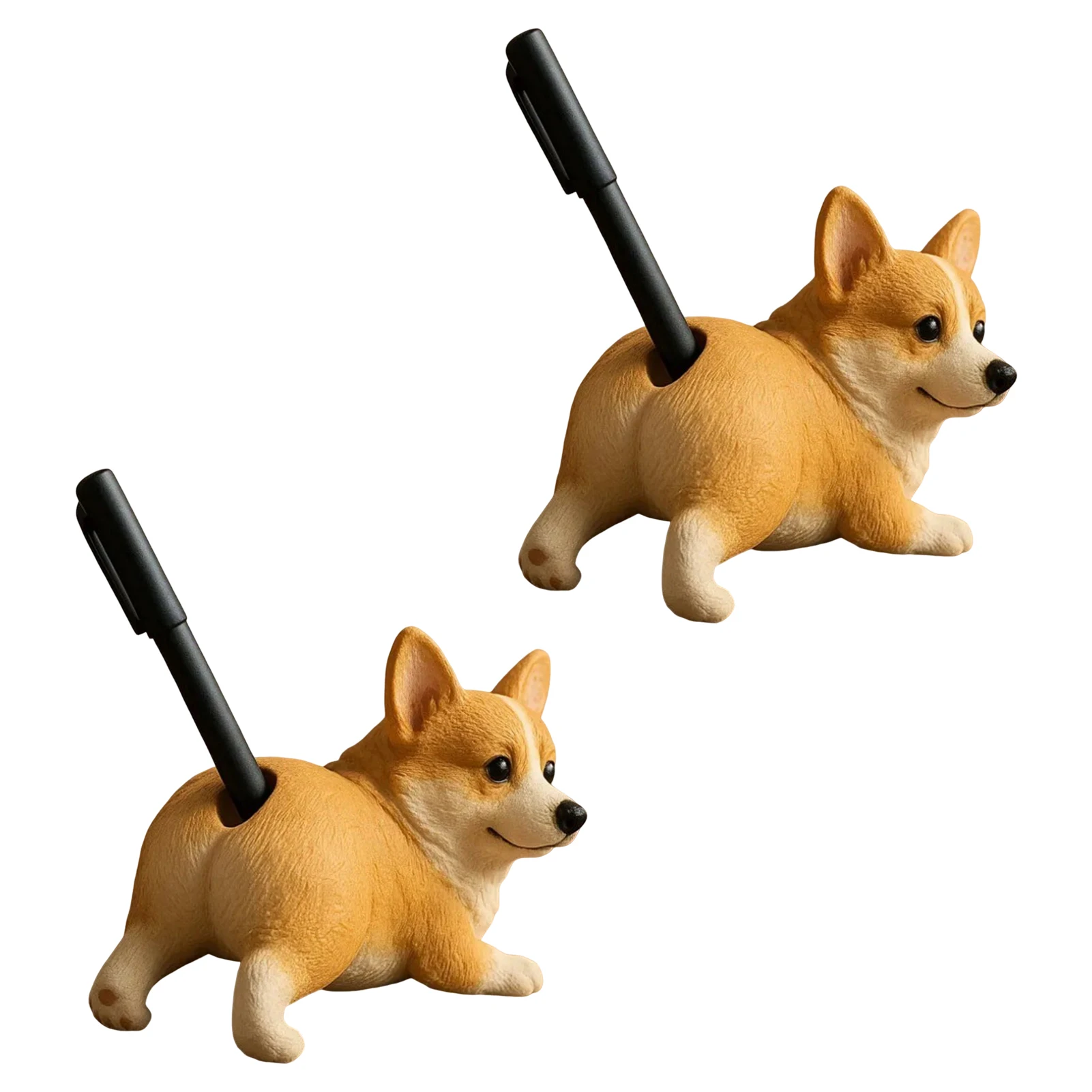 

Cartoon Pen Holder Creative Storage Simulated Puppy Butt Pen Holder Ornament Suitable for Office Storage Desk Storage Study