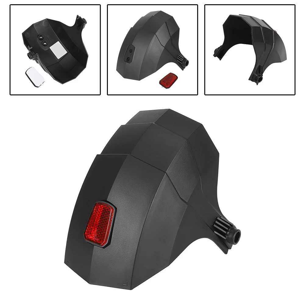 سكوتر كهربائي واقي الطين الخلفي مع حزام عاكس ل Kukirin G3/G4 سكوتر كهربائي غطاء واقي الطين للعجلة الخلفية