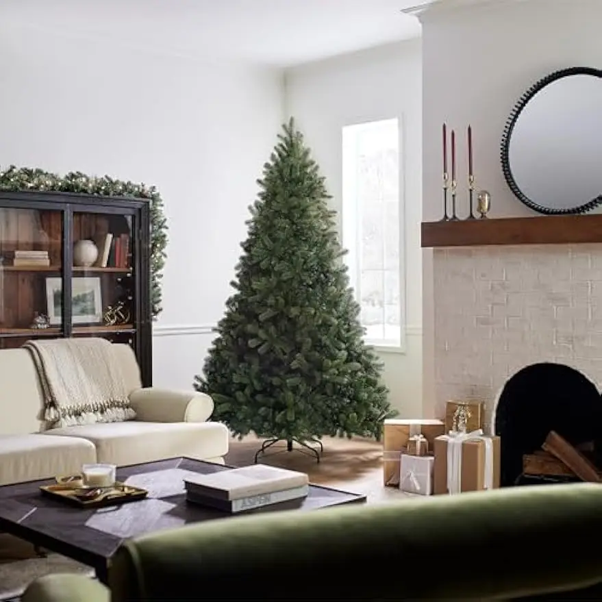 

'Feel Real' Artificial Full Downswept Christmas Tree, Green, Douglas Fir, Includes Stand, 7.5 Feet