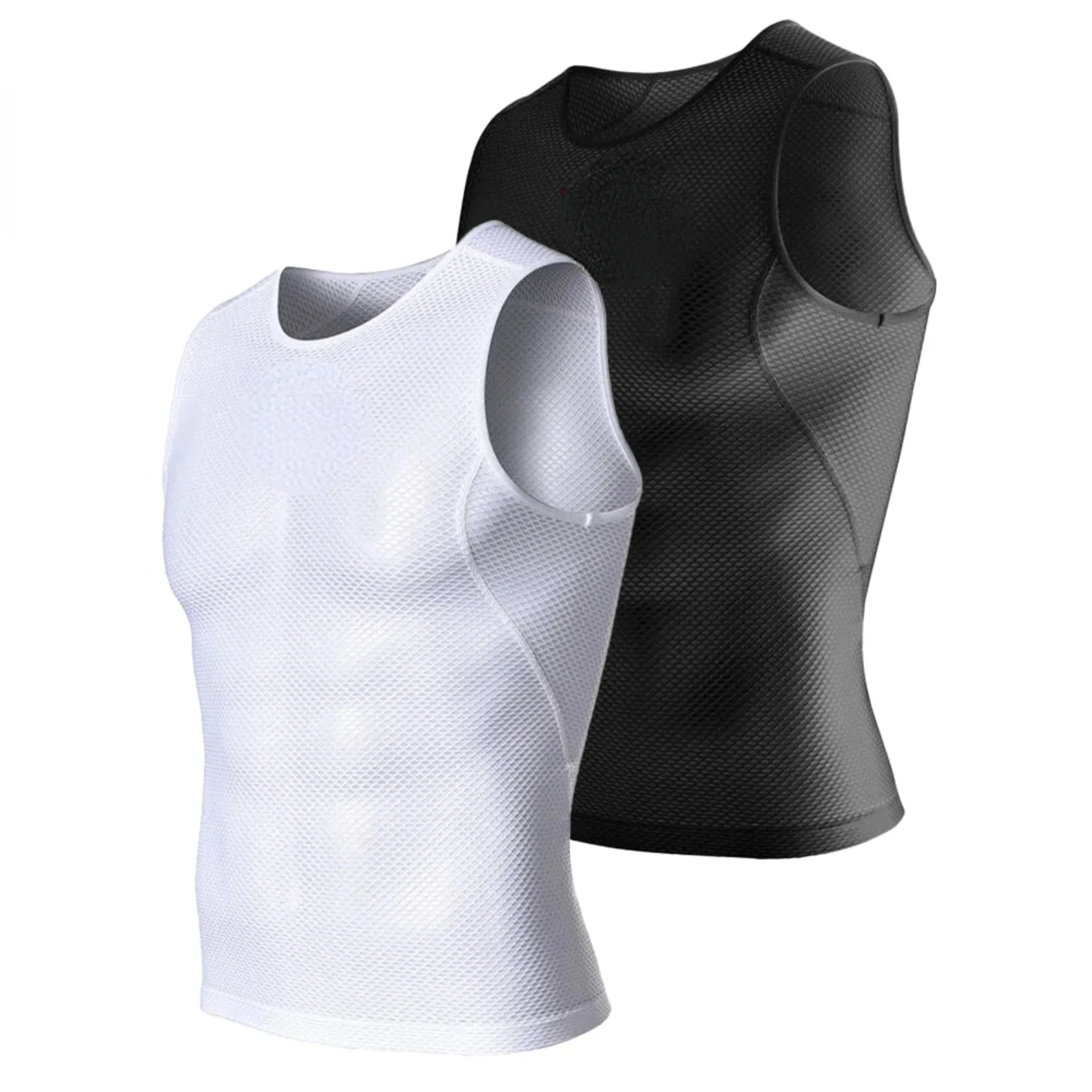 Ideal Lightweight Men's Moisture-Wicking Sleeveless MTB Jersey with Breathable Mesh - Perfect Base Layer for Cycling, Running, G