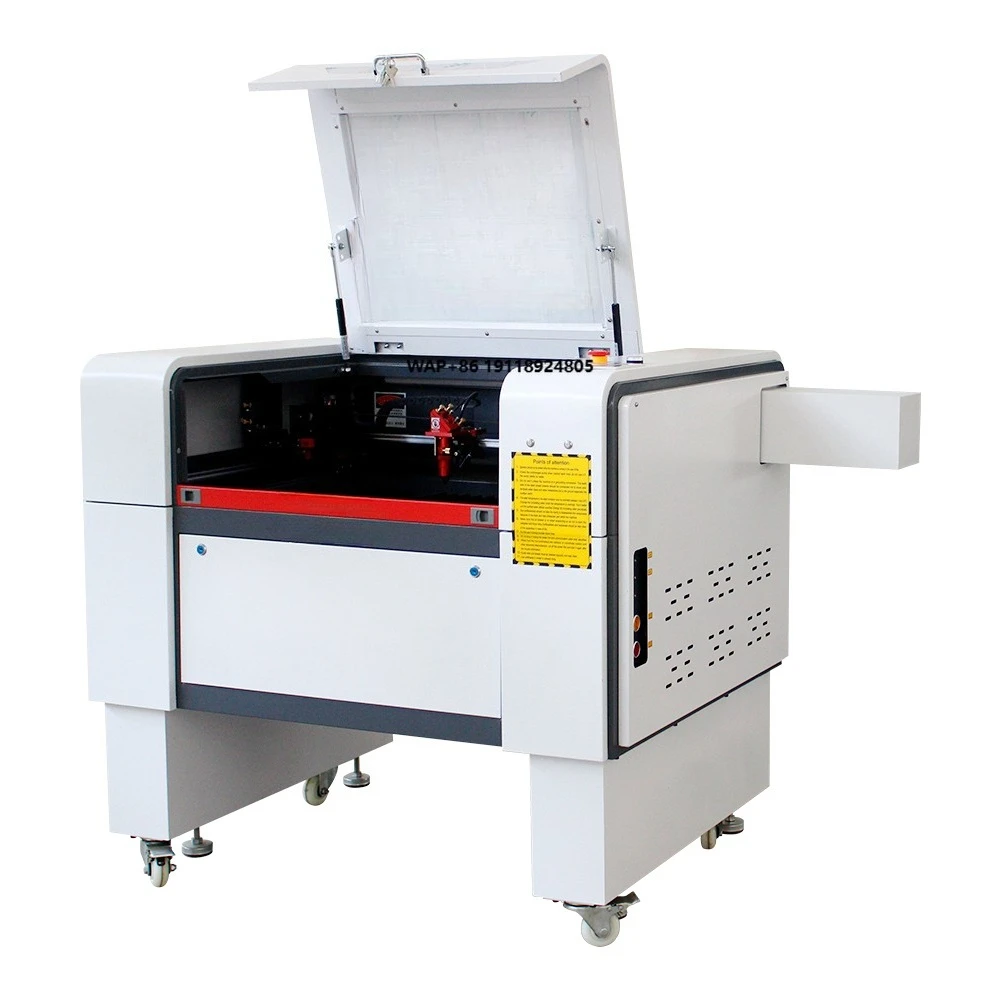 Cnc Co2 Engraving Cutting Machine Double Color Plate Cloth Gourd 4060 6040 60w 80w 100w Cutter